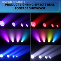 Projecteur LED Zoom Par 8 à 19 x 12 W RGBW 4-en-1, étanche IP65 ° ~50 °   Projecteur de scène DMX RDM en alliage d'aluminium à angle de faisceau étroit et silencieux