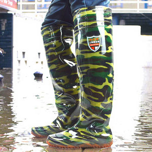 Botas de Lluvia de PVC por Encima de la Rodilla G588X para Pesca y Caza, Impermeables, Transpirables, de Secado Rápido, Unisex, Botas para Lodo - Product Image 3