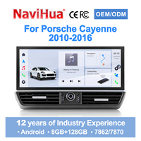 Radio con Pantalla Táctil y Sistema CarPlay Android para Porsche Cayenne 2010-2016, Actualización de 12.3 Pulgadas