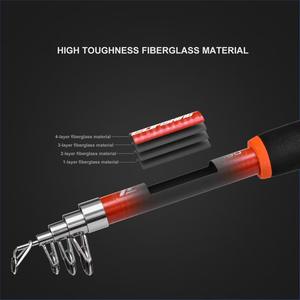 Portable Reel Combo Nouveau Produit Rivière Lac Ruisseau Pôle D'eau Salée <span class=keywords><strong>Pas</strong></span> <span class=keywords><strong>Cher</strong></span> <span class=keywords><strong>Mer</strong></span> Fiber Verre Télescopique <span class=keywords><strong>Canne</strong></span> À Pêche 1.8m - Product Image 4