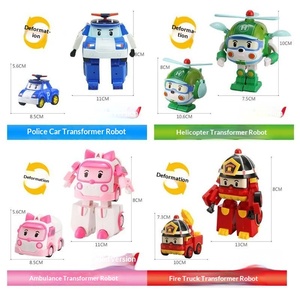 Jouets en plastique pour enfants de 14 ans et plus, recommandés par les enseignants, voiture de <span class=keywords><strong>police</strong></span> déformée, robot Perley Sheriff, Ambahaili Mark - Product Image 3