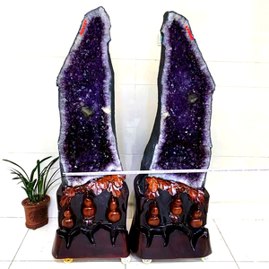 Vente en gros de grande améthyste naturelle cathédrale de guérison grotte d'améthyste en forme de dôme magnifique géode d'améthyste pour la géomancie des magasins - Product Image 5