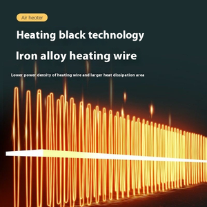 2025 portatile scaldabagno inverno scaldino domestico elettrico da tavolo ventilatore personale riscaldatore elettrico ventilatore elettrico per la casa - Product Image 5