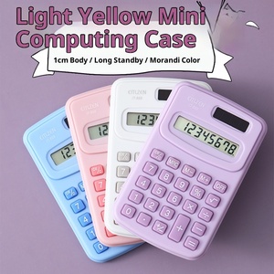 Mini Calculadora Electrónica de Plástico con Energía Solar, Linda y Simple, con Pantalla Científica de 8 Dígitos para Estudiantes, Calculadora Portátil - Product Image 5
