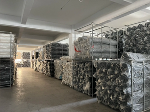 Großhandel 100% Polyester Kreuzgebleichter Strickstoff 180gsm Anpassbar für Vorhänge & Zelte - Product Image 2