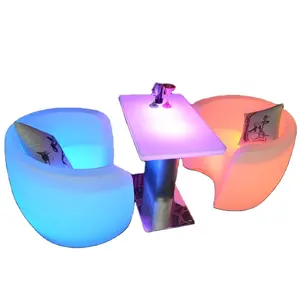 LEDライトテーブルと椅子