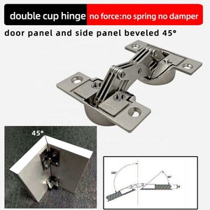 Charnière hydraulique à fermeture douce à 125 degrés pour armoire d'angle de cuisine, idéale pour les grands angles, pour salon, chambre et usage hospitalier - Product Image 5