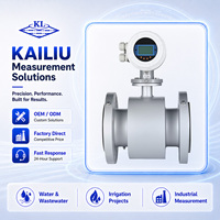 Medidor de Flujo Electromagnético Especial para Ingeniería, Medidor de Flujo de Agua con Pantalla Digital para Proyectos de Drenaje de Carreteras y Regulación de Ríos