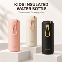 Bouteille d'eau isotherme sous vide à double paroi en acier inoxydable 18/8, personnalisable avec logo, moderne, écologique, petite et mignonne, pour enfants