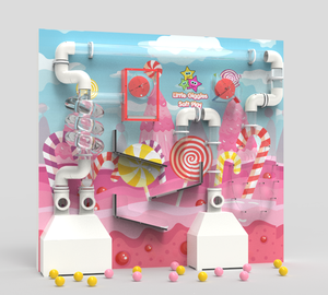 Công cụ giáo dục cho Bảo tàng khoa học và công nghệ bức tường cối xay gió màu hồng cho sân chơi trong nhà - Product Image 1