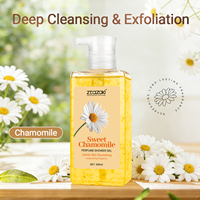 Gel Douche Corporel Hydratant et Éclaircissant aux Fleurs et Herbes, Parfumé, Effet Moussant, 500ml - Vente Flash