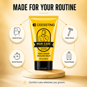 Crème après-rasage réparatrice pour barbe, soin hydratant et lissant pour la peau après le rasage, baume cicatrisant pour hommes, marque privée - Product Image 4