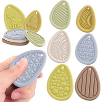 Juguete Sensorial Interactivo Educativo Transfronterizo, Piedra Antiestrés para Niños, Juguete para Apretar de Silicona con Textura Suave, Piedra para la Ansiedad