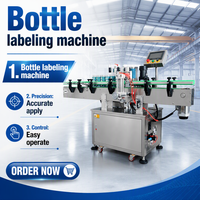 Machine d'étiquetage de bouteilles rondes entièrement automatique électrique, composants essentiels pour différents types de bouteilles