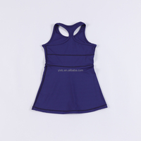 Conjunto Deportivo para Niñas de Secado Rápido y Elástico en 4 Direcciones, Pantalones Cortos con Cintura Elástica y Camiseta sin Mangas, Venta al Por Mayor (Certificado CPC)