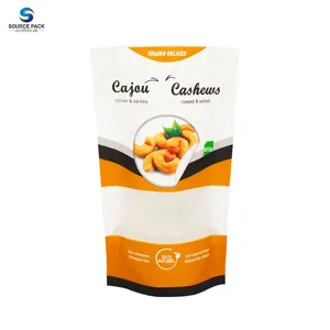 China Supplier Manufacturer Custom Printing Plastic Stand Up Pouch Doypack Food Packaging Bag For Nuts