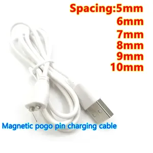 2P Magnetic Pogopin conector para adultos Sex Toys Escova de dentes elétrica USB Smart Wearable Magnetic Charging Cable Carregador magnético