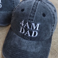 Casquettes de baseball vintage en coton lavé avec logo brodé personnalisé de haute qualité, unisexes, décontractées, 6 panneaux, non structurées, style Dad Hat