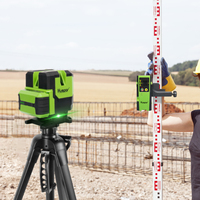 Niveau laser à nivellement automatique Huepar LS11G 4V1H niveau laser rotatif à ligne croisée à 360 degrés