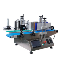 Machine d'étiquetage automatique de bureau haute vitesse, applicateur semi-automatique de rouleaux d'étiquettes pour bouteilles de vin, de boissons, de cosmétiques et de produits de soin
