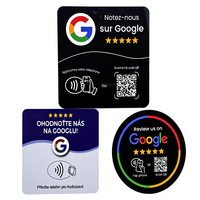 Autocollant de table NFC en PVC |   Autocollant de table RFID rond imperméable de 2 mm d'épaisseur avec colle forte pour restaurant, café, ménage