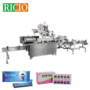 Sistemas de Etiquetado Automatizados RICIO Gold Supplier, Máquina Etiquetadora de Alta Velocidad para Viales con Etiquetas Autoadhesivas para Bandejas - Product Image 1