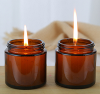 Vente en gros de bouteilles en verre ambré personnalisées de 200 ml avec bouchon à vis pour bougies et crèmes - Prix de gros et options de personnalisation