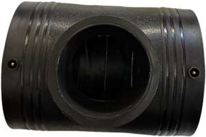 אביזרי אלקטרופיוז'ן שחורים PN16 PE100/80 	 מחבר צינור מפחית DN160*110 160 מ\\\"מ-100 מ\\\"מ 	 אביזרי צנרת HDPE מפלסטיק למערכת אינסטלציה - Product Image 2