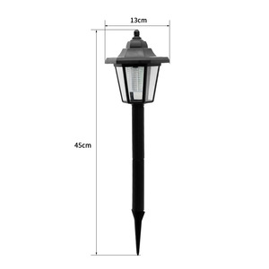 Lampe solaire LED d'extérieur en plastique pour jardin, hexagonale, style vintage, pour pelouse, indice de protection IP54, à insérer dans le sol ou à fixer au mur - Product Image 6