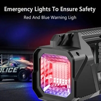 Lampe de poche LED solaire multifonctionnelle super lumineuse, rotative, avec batterie intégrée, pour urgences et recherche – Offre spéciale