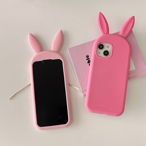 Hợp thời trang thỏ thiết kế mềm tinh khiết Silicone trường hợp điện thoại tương thích với 12/13/14/15/16 Pro chống sốc bảo vệ Bìa - Product Image 6