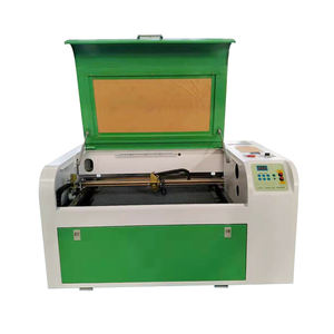 Mini máquina de grabado láser para escritorio, fabricante al por mayor, rápida, 460 <span class=keywords><strong>co2</strong></span>, 60w, tarjeta de identificación de pvc, cerámica, plástico, cristal, madera, cnc - Product Image 1