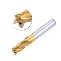 Fraises à bois en alliage de tungstène-cobalt revêtues d'étain, 3,175 mm, pour machines-outils CNC, fraises à rainurer, ODM OEM pour le travail du bois 3452