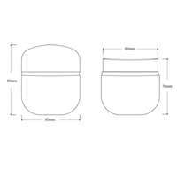 Boîtes à thé en métal de petite taille à motif aquarelle de style japonais, boîtes scellées portables pour cadeaux de mariage, échantillons cosmétiques, cadeaux de fête