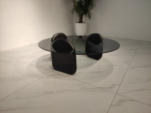 Tavolini centrali rotondi in <span class=keywords><strong>vetro</strong></span> temperato - Product Image 6