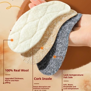 Semelles intérieures en <span class=keywords><strong>laine</strong></span> pour l'hiver, remplacement de semelles intérieures pour enfants, semelles intérieures pour l'hiver, accessoires pour chaussures - Product Image 2