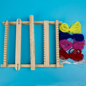 Bambini fai da te a mano a maglia di lana in legno per tessere macchine per lo stelo giocattoli educativi per la scienza e l'ingegneria - Product Image 5