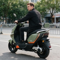 Moto électrique à aimant permanent haute vitesse 1200W de qualité supérieure, longue autonomie, scooter à deux roues pour adultes, directement de l'usine