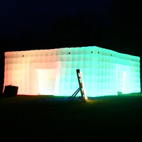 La publicité gonflable tente gonflable de partie de cube avec l'éclairage de LED Carpas tente gonflable