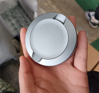 Boîte à snus en aluminium anodisé gris, personnalisable, en métal, pour usage professionnel, service CNC