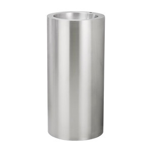 Lavabo a <span class=keywords><strong>colonna</strong></span> moderno in acciaio inox 304, rotondo, da terra, salvaspazio per <span class=keywords><strong>bagno</strong></span> piccolo o hotel - Product Image 1
