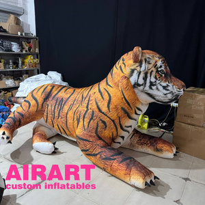 Ballon gonflable de tigre de roi de forêt, mascotte gonflable de tigre géant pour le <span class=keywords><strong>jouet</strong></span> d'animaux de fête d'enfants - Product Image 2