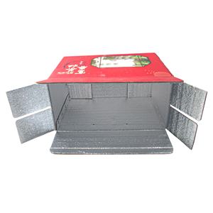 Caja de Cartón Corrugado Personalizada, Reciclable, de Temperatura Constante, Caja de Envío Aislada <span class=keywords><strong>para</strong></span> Alimentos Congelados - Product Image 2