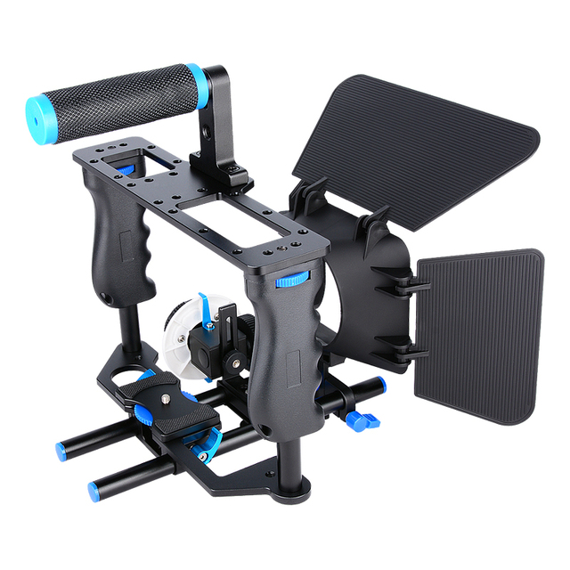YELANGU C200 Aluminum Alloy Flexible DSLR Video Stabilizer Camera Cage Kit for Film Making Vlogging Sports Video