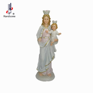Estatua de la Virgen María y el Niño <span class=keywords><strong>Jesús</strong></span> de 36 Pulgadas, de Poliresina, Pintada a Mano, Duradera, Personalizable, Decoración para el Hogar - Product Image 5