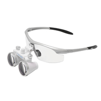 Dental Loupe 2.5X/3.5X Magnification Dental Magnifying Glass Adjustable Binocular Head-mounted Magnifier