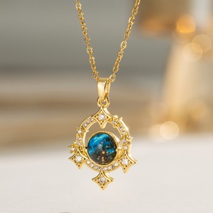 Collar de Acero Inoxidable con Luna y Estrella, Hipoalergénico, Chapado en Oro de 18k, con Colgante de Circonia para Mujer, Gran Venta - Product Image 4