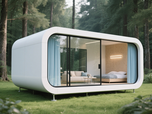 럭셔리 애플 캡슐 포드 하우스 리조트 가든 홈 및 스마트 하우징을위한 조립식 모듈 형 거실 - Product Image 6