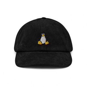 Casquette de baseball unisexe en sergé brodé motif pingouin, 6 panneaux, ajustée, style sportif urbain, haute qualité, originale, nouveautés, vente en gros - Product Image 2