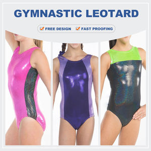 Justaucorps de danse léger en cristal brillant personnalisé pour enfants et adultes, manches longues, unisexe, vêtements de compétition de gymnastique - Product Image 2